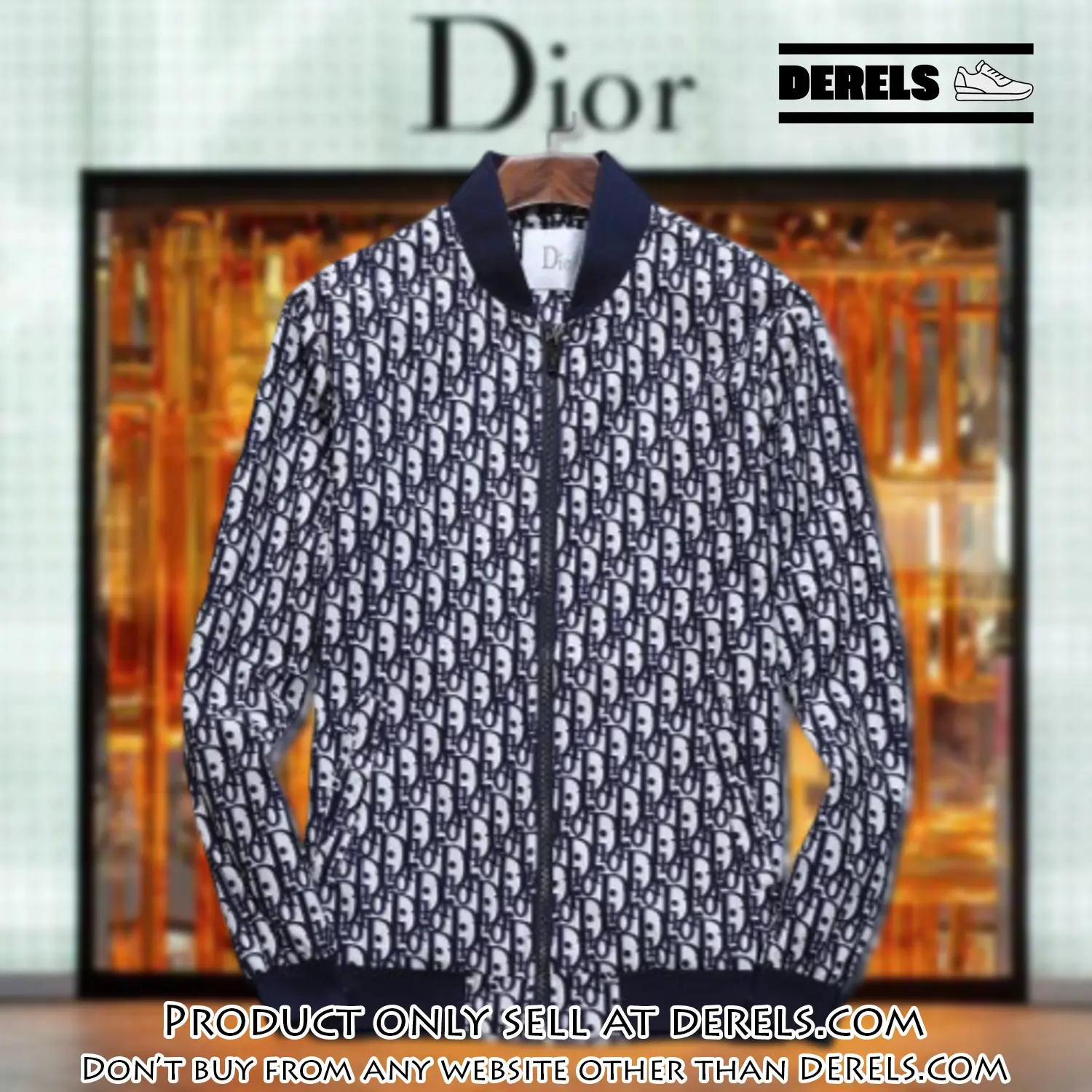 Dior luxury brand varsity zipper jacket vst1064 dr3326283